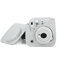 کیف چرمی دوربین فوجی فیلم مناسب FujiFilm Instax mini 9/8 White Bag