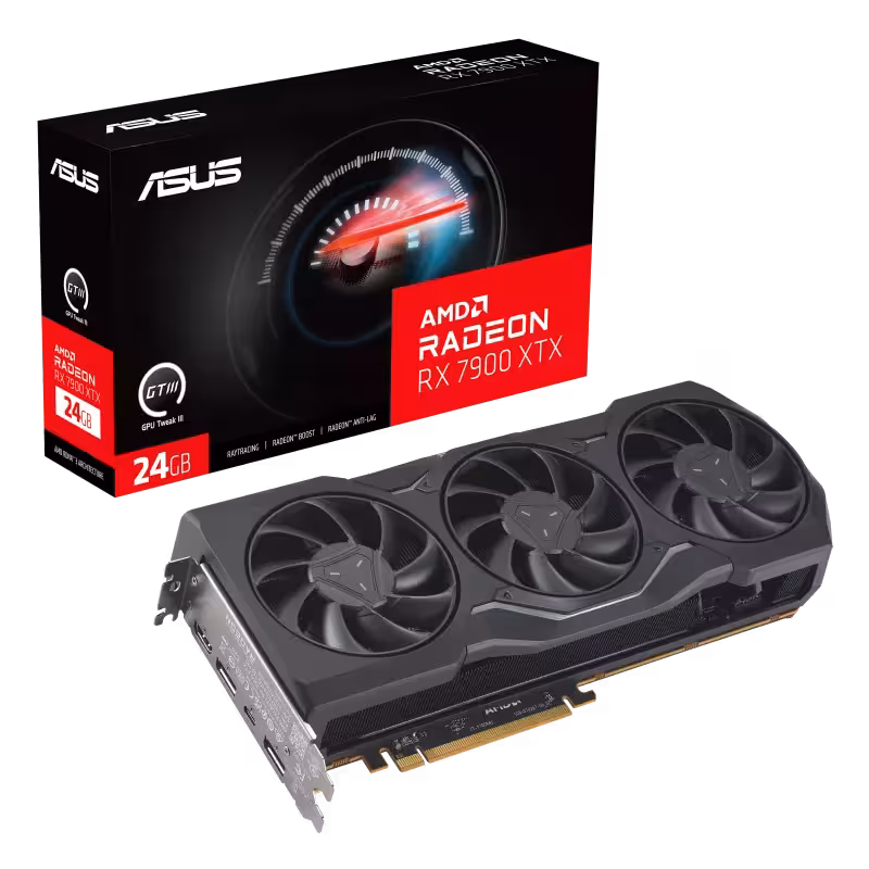 کارت گرافیک ایسوس Radeon™ RX 7900 XTX با حافظه 24 گیگابایت