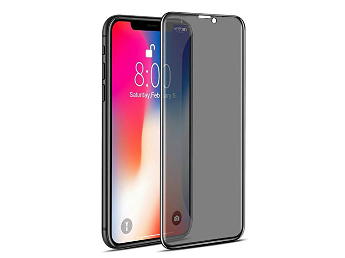 محافظ صفحه نمایش شیشه ای تمام چسب حفظ حریم شخصی آیفون Privacy Full Glass TT Screen Protector Apple iphone X