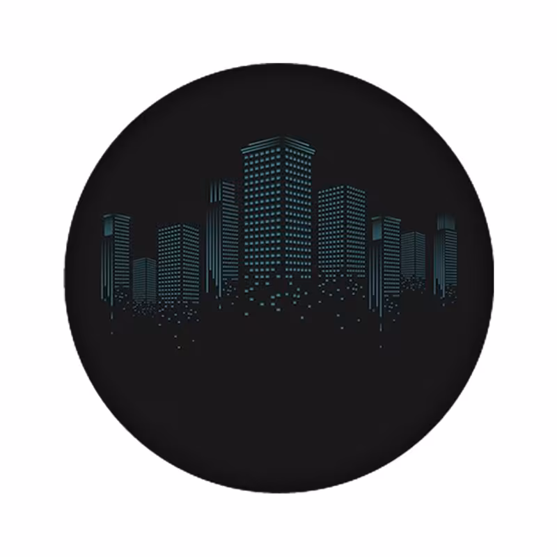 استیکر تزئینی موبایل مدل ساختمان کد 2052