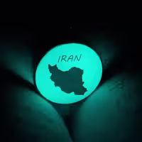 گردنبند شبتاب ایران استیل رنگ ثابت مردانه iran 