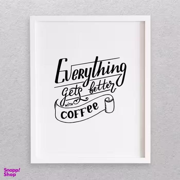 تابلو مدل نوشته انگلیسی طرح COFFEE کد 731