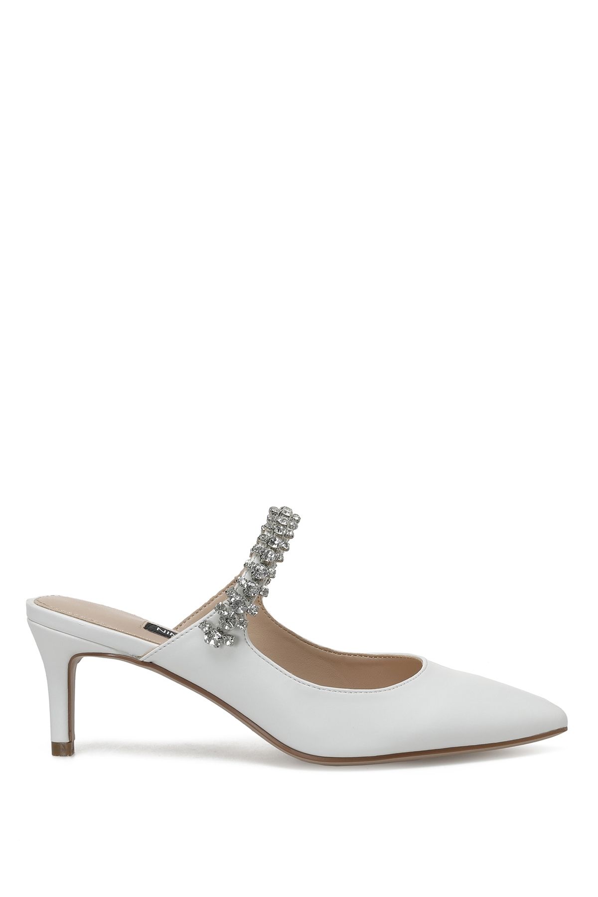 دمپایی سفید زنانه 2PR اورجینال Nine West