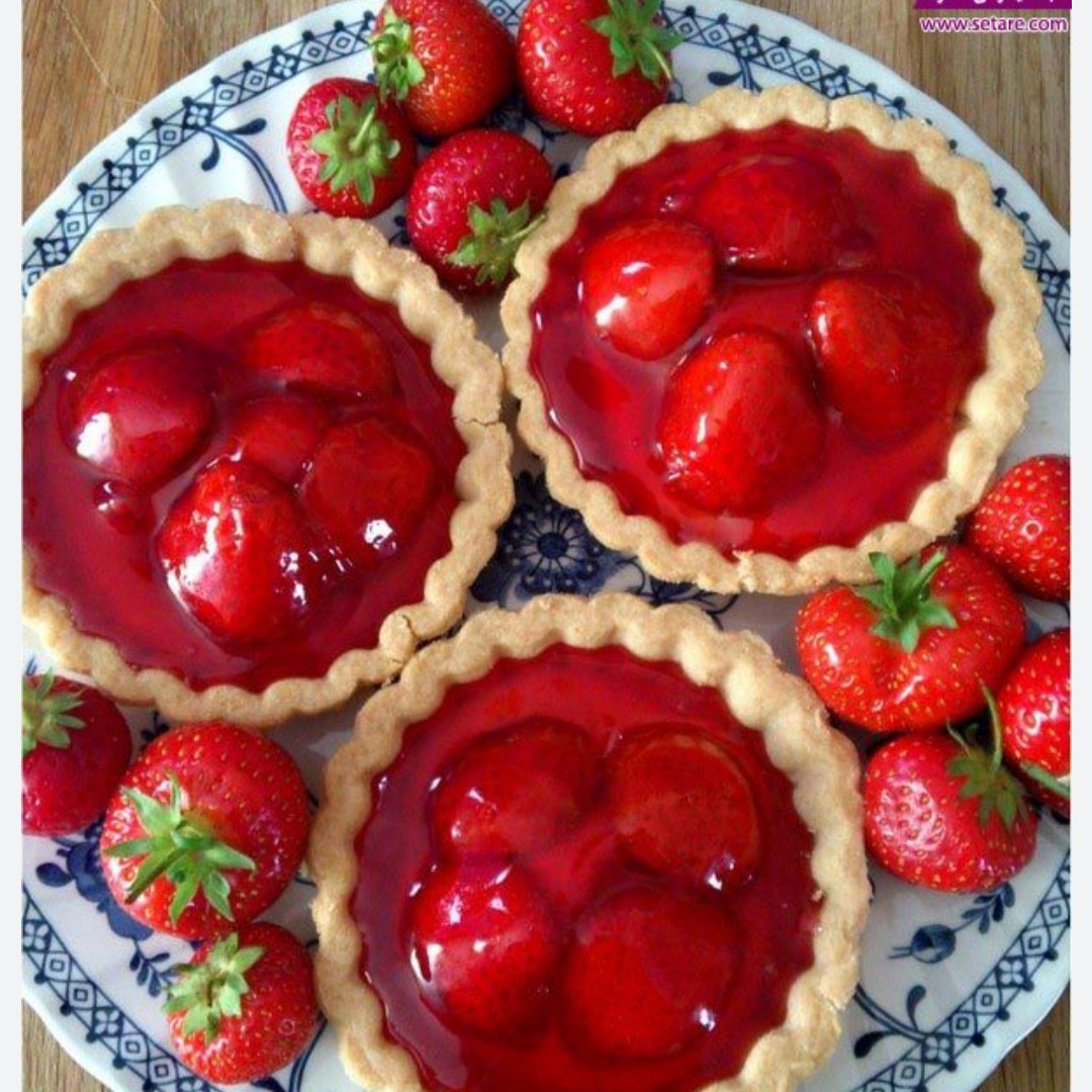 تارت تک نفره میوه و ژله