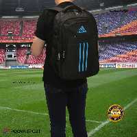 کوله پشتی ورزشی آدیداس adidas سایز متوسط اعلا مشکی – آبی