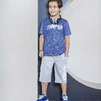 تیشرت شلوارک اسپرت نخ پنبه (7 تا 14 سال)