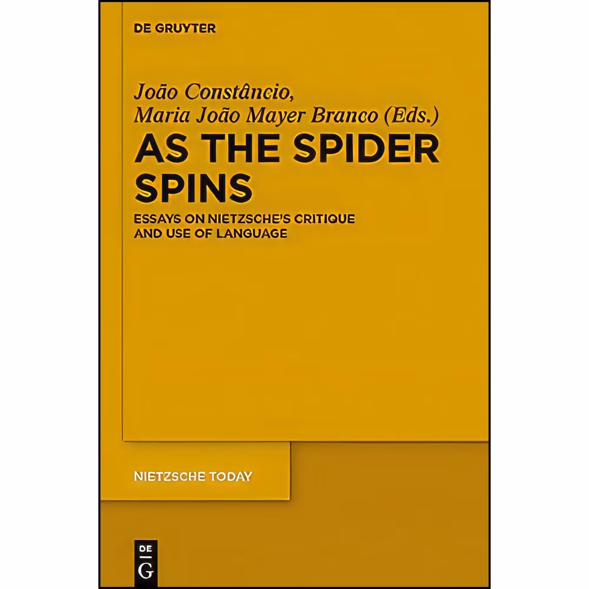 کتاب زبان اصلی As the spider spins  انتشارات De Gruyter