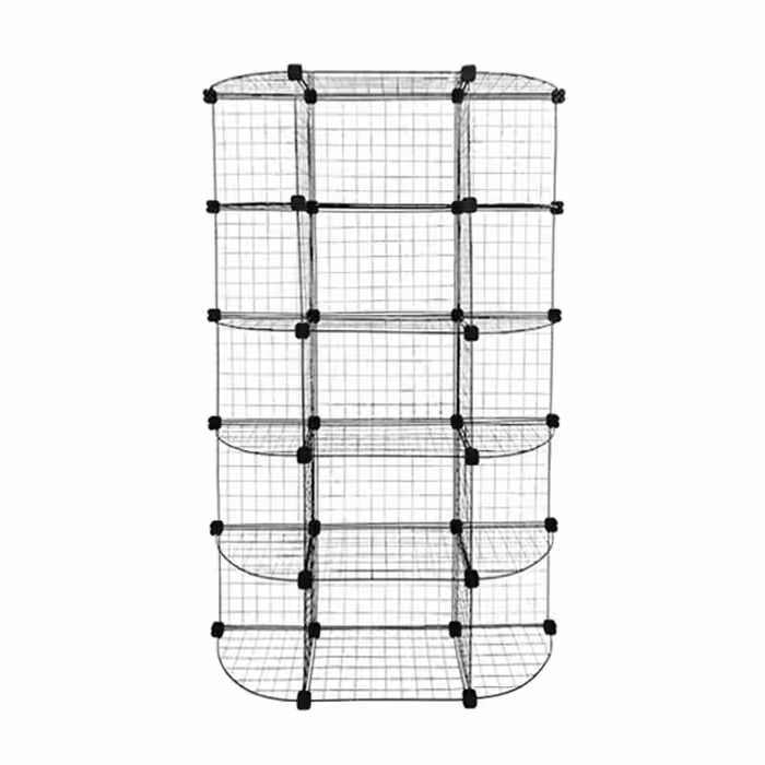 ست قفسه مشبک مدل دو طرف هلالی پنج طبقه 32x32(ارسال پس کرایه و به عهده مشتری)