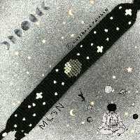 دستبند بافتنی ماه طوسی پرنگ