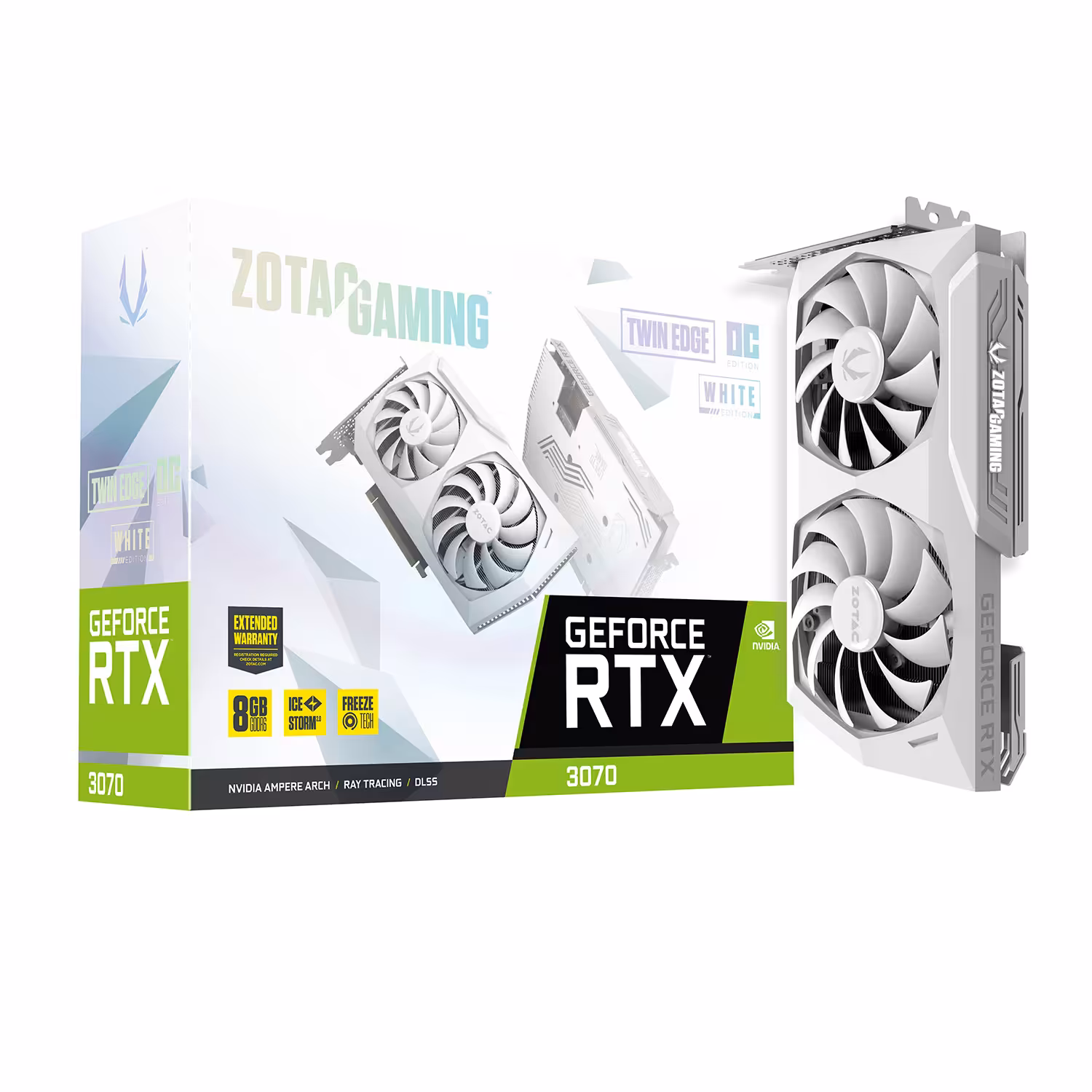 کارت گرافیک زوتاک مدل RTX 3070 Twin Edge OC White Edition LHR