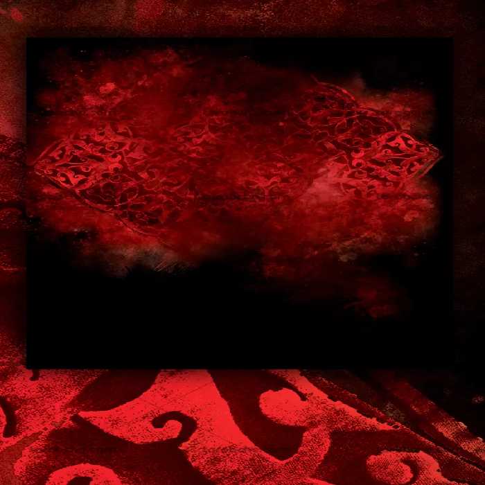 طرح ترنج اسلیمی قرمز | گرافیک با طعم تربچه