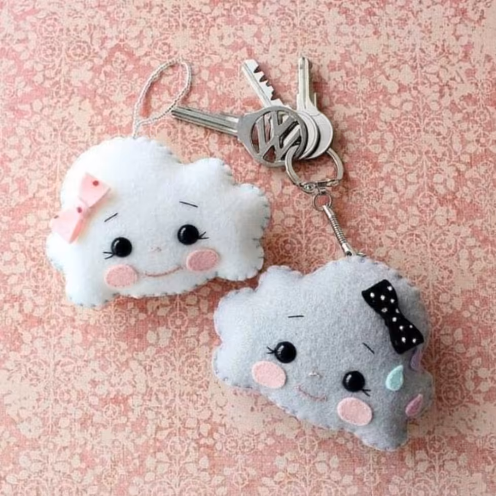 جاکلیدی نمدی طرح ابر