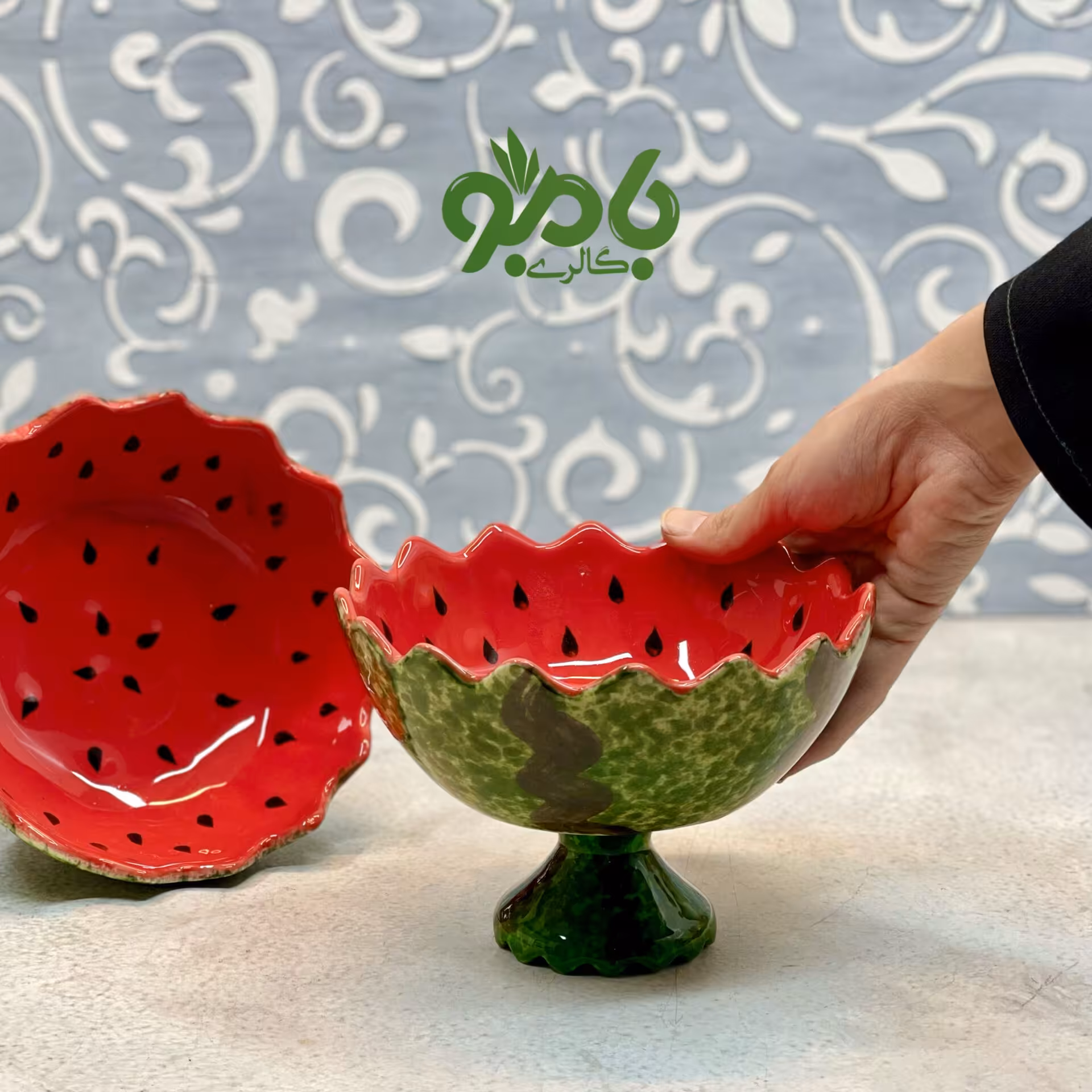 کاسه آجیل پایه دار یلدا