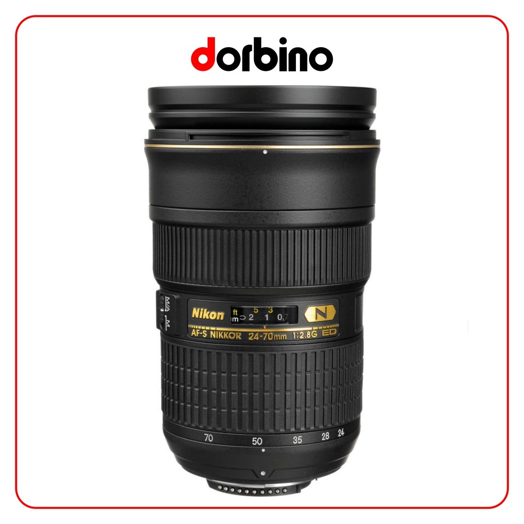 لنز نیکون Nikon AF-S NIKKOR 24-70mm f/2.8G ED Lens - فروشگاه دوربین دوربینو