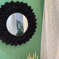 آیینه مکرومه بافی