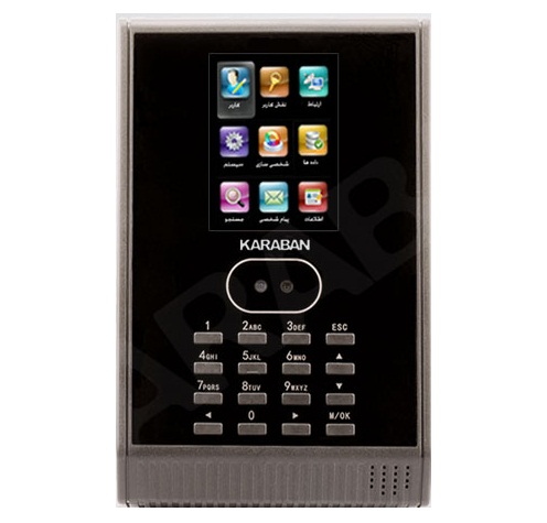 دستگاه حضور و غياب تشخيص چهره کارابان مدل کی تی ای 610