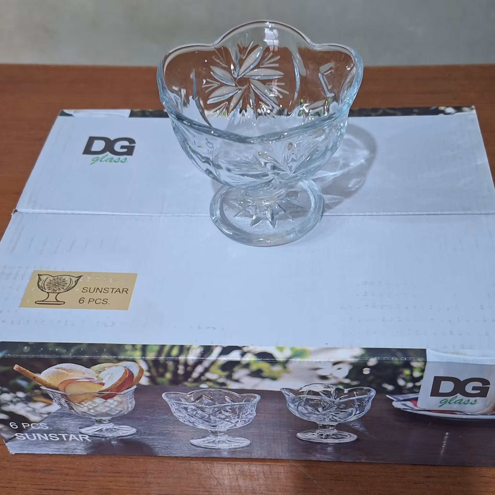 بستنی خوری بلور کاوه.6 عددی.