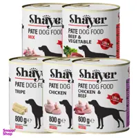 کنسرو غذای سگ شایر (Shayer) مدل 5 وزن 800 گرم مجموعه 5 عددی