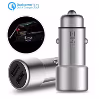 شارژر فندکی شیائومی دو پورت شارژ سریع QC3.0 مدل ZMI AP821