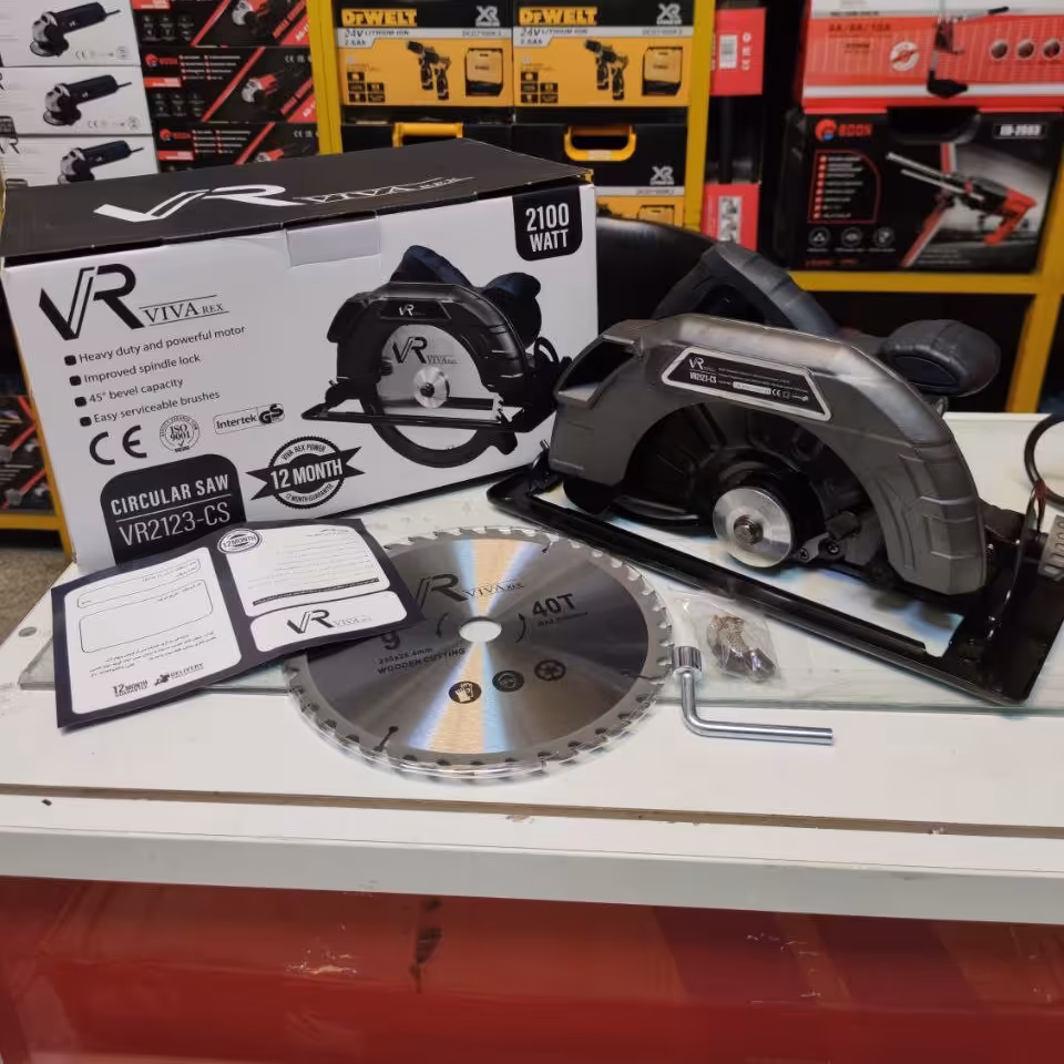 اره گردبر اره دیسکی 230 میلیمتر  2100 وات ویوارکس VR2123CS