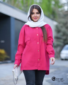 مانتو اسپرت زنانه لنین مدل مانیسا پشت گلدوزی شده