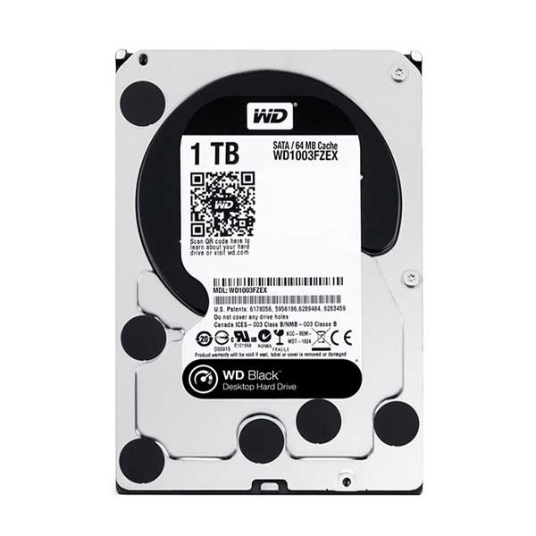 قیمت و خرید هارددیسک اینترنال وسترن دیجیتال مدل Black WD1003FZEX ظرفیت 1 ترابایت | ITSKALA