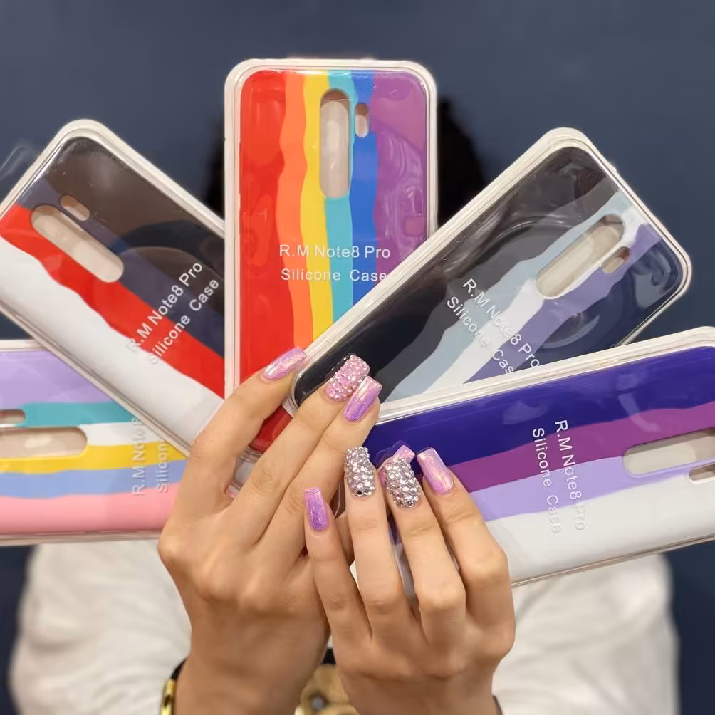 قاب رنگین کمان سیلیکنی اورجینال 