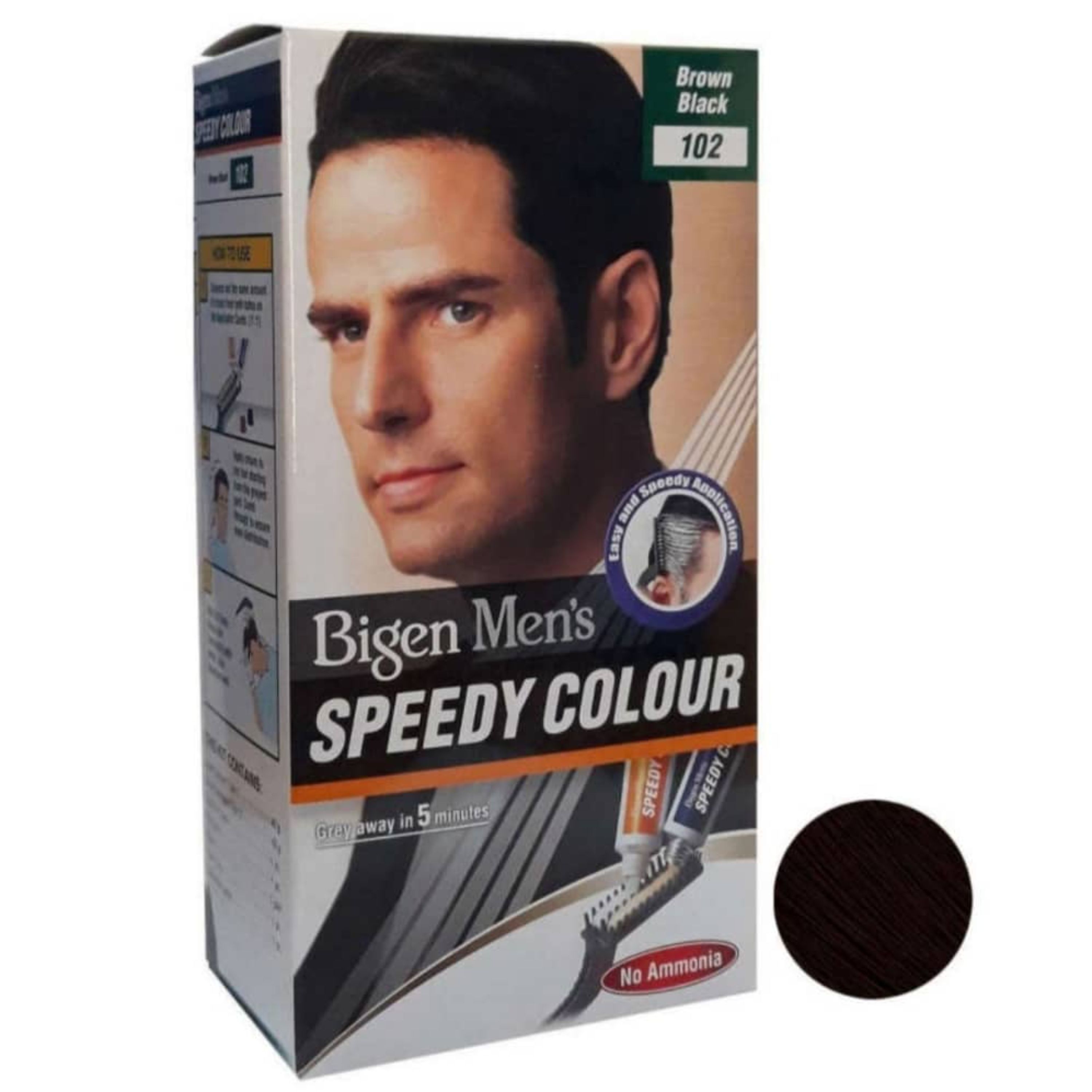 کیت رنگ مو بیگن سری Speedy Colour شماره 102 حجم 40 میلی لیتر رنگ قهوه ای تیره