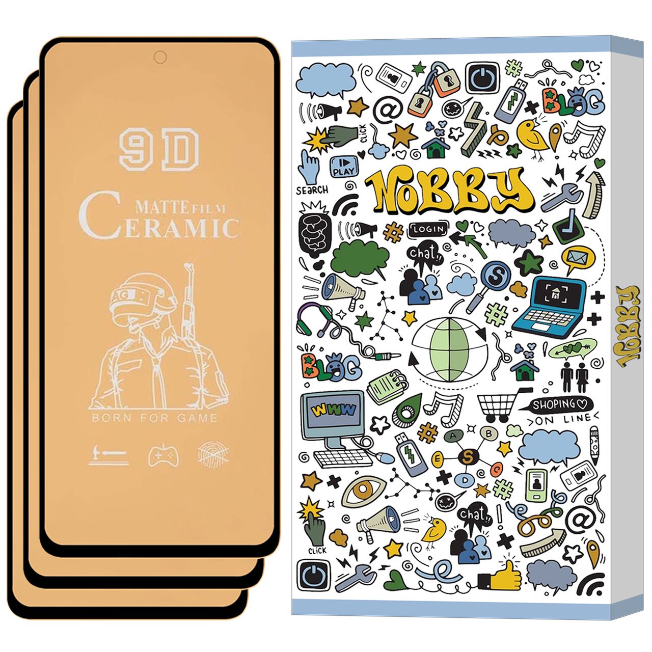 گلس سرامیکی مات مناسب برای گوشی موبایل شیائومی Poco X3 Pro  پک 3 عددی