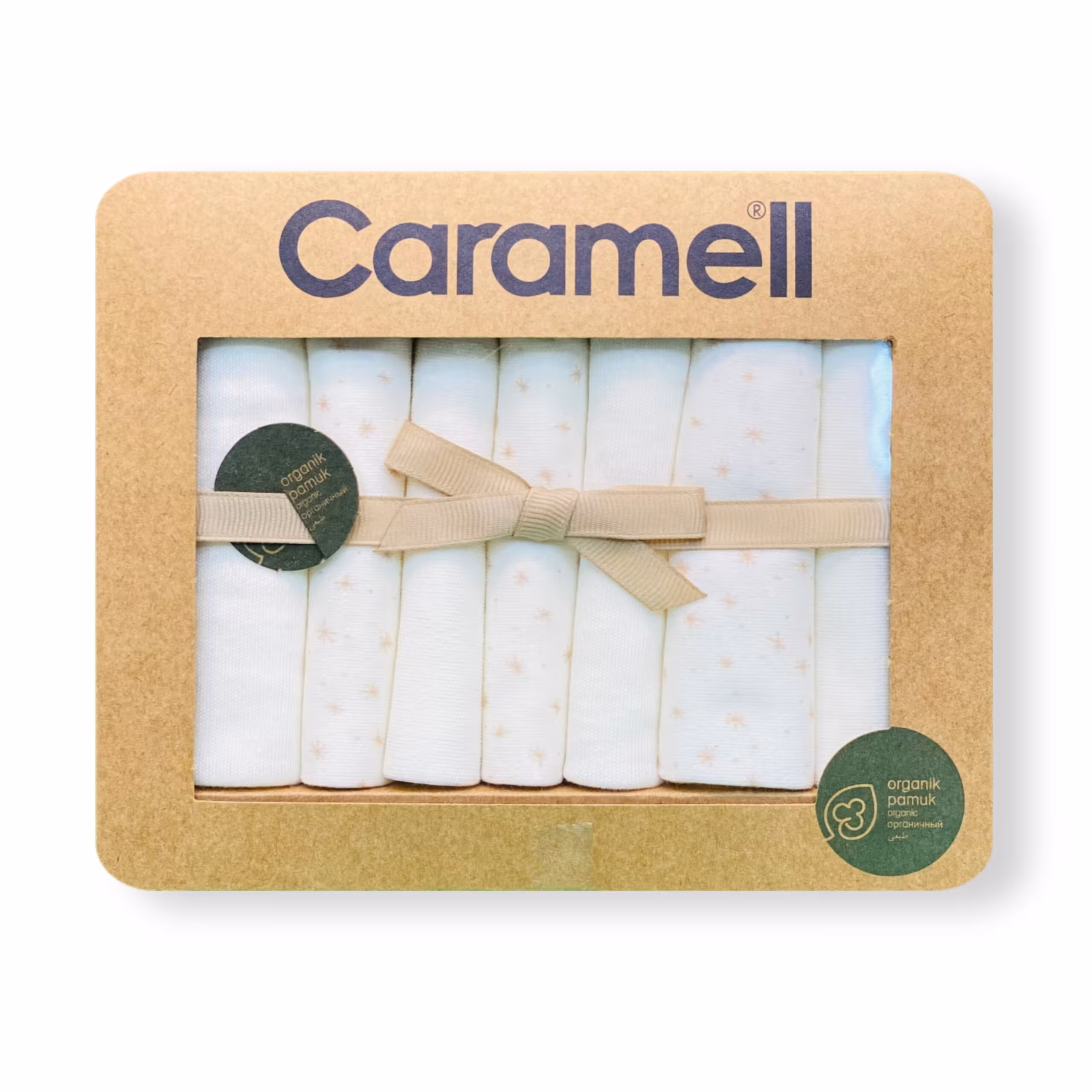 حوله دست و صورت نوزاد 7 عددی کارامل Caramel