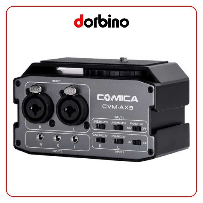 میکسر صدای دوکاناله کامیکا CVM-AX3 - فروشگاه دوربین دوربینو