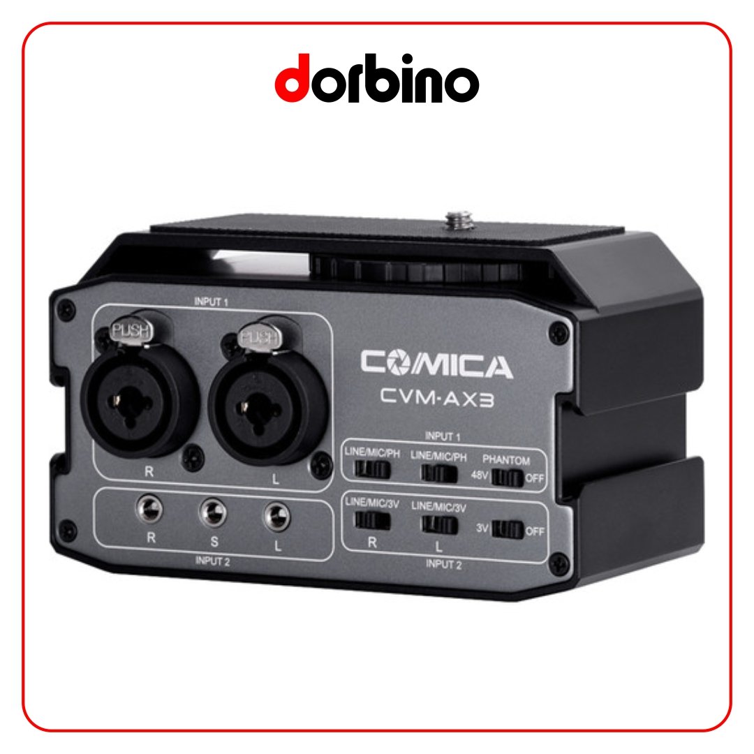 میکسر صدای دوکاناله کامیکا CVM-AX3 - فروشگاه دوربین دوربینو