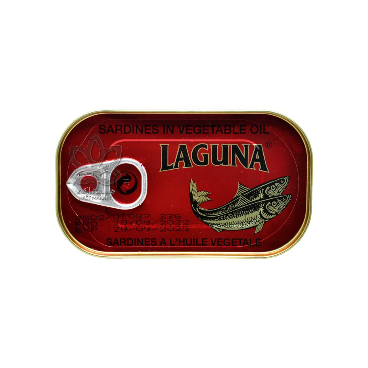 کنسرو ماهی ساردین در روغن سبزیجات 125 گرم لاگونا - laguna