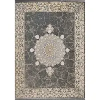 فرش ماشینی افرند 1200 شانه زمینه دودی کد 2258 (دوازده متری)