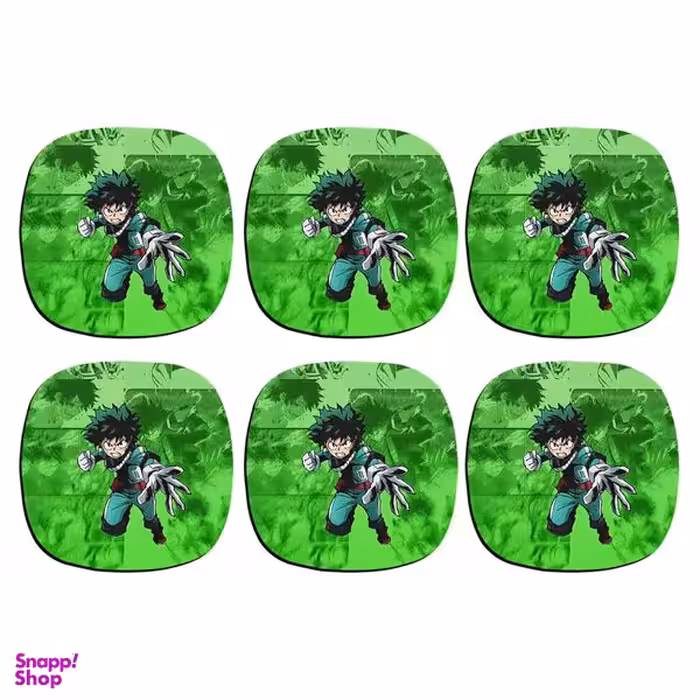 زیرلیوانی ترمه طراحان ایده مدل مای هیرو آکادمی کد strm0466 بسته 6 عددی