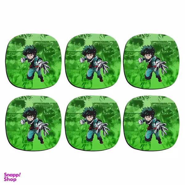 زیرلیوانی ترمه طراحان ایده مدل مای هیرو آکادمی کد strm0466 بسته 6 عددی