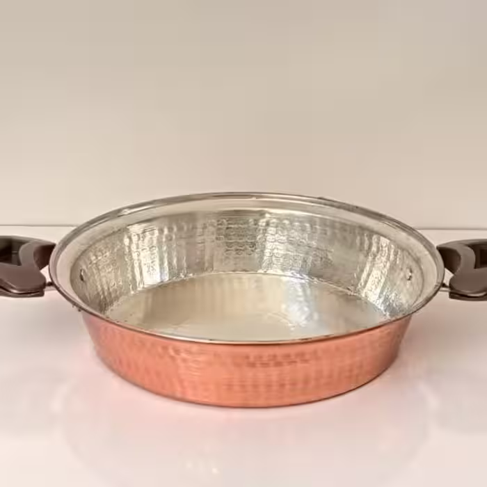ماهیتابه مسی سایز 3 دو دسته نانو شده