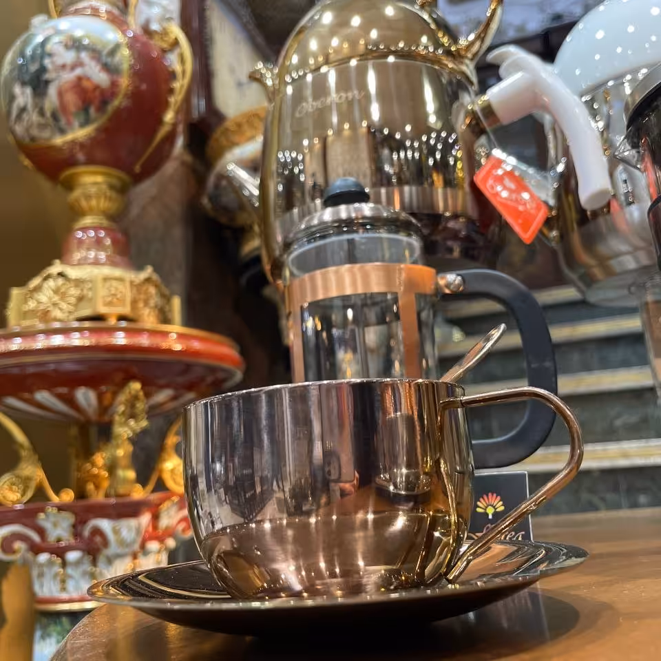 سرویس چایخوری سه رنگ ترک