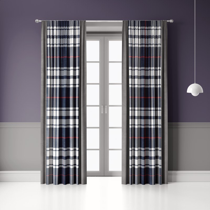 پرده پانچی کلاسیک کد 016 سایز 140در280