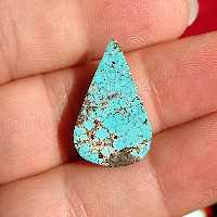 نگین فیروزه نیشابور با وزن  2.5 گرم