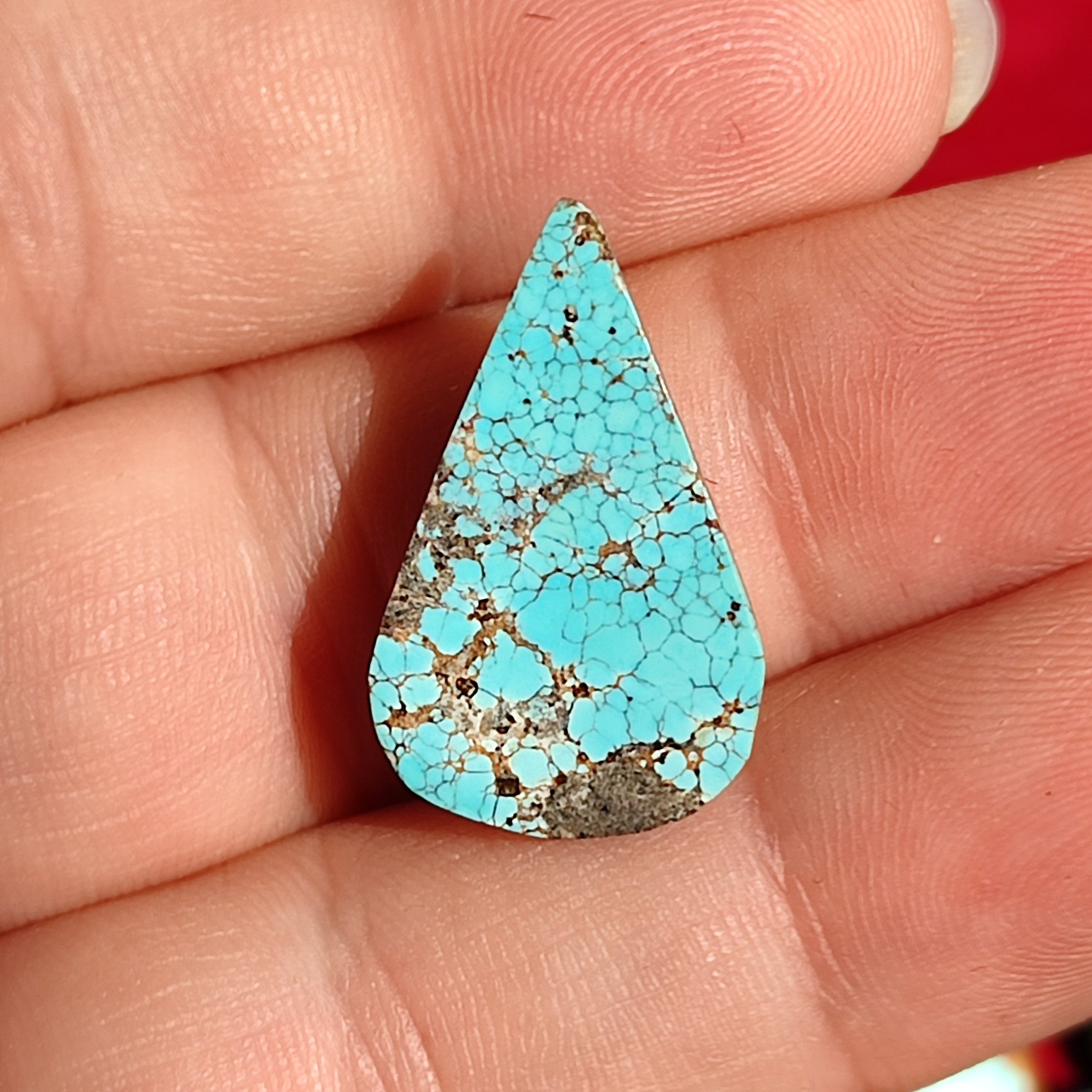 نگین فیروزه نیشابور با وزن  2.5 گرم