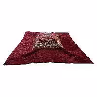 لحاف کرسی یلدایی لایکو طرح سالار دست دوز ترمه و مخمل رنگ قرمز