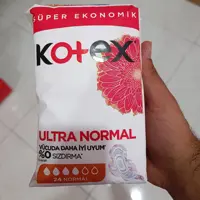 نوار بهداشتی بالدار نازک کوتکس فوق طبیعی Kotex مدل Ultra Normal بسته 24 عددی