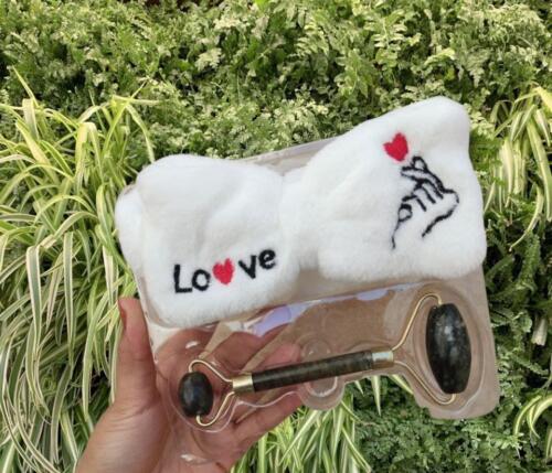 پک هدبند حوله ای و 1 عدد جیدرولر سنگی