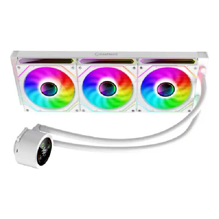 خنک کننده آبی پردازنده گیم مکس مدل IceBurg 360 Digital WH