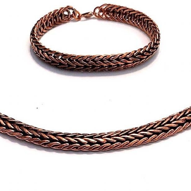 دستبند مسی پوست ماری