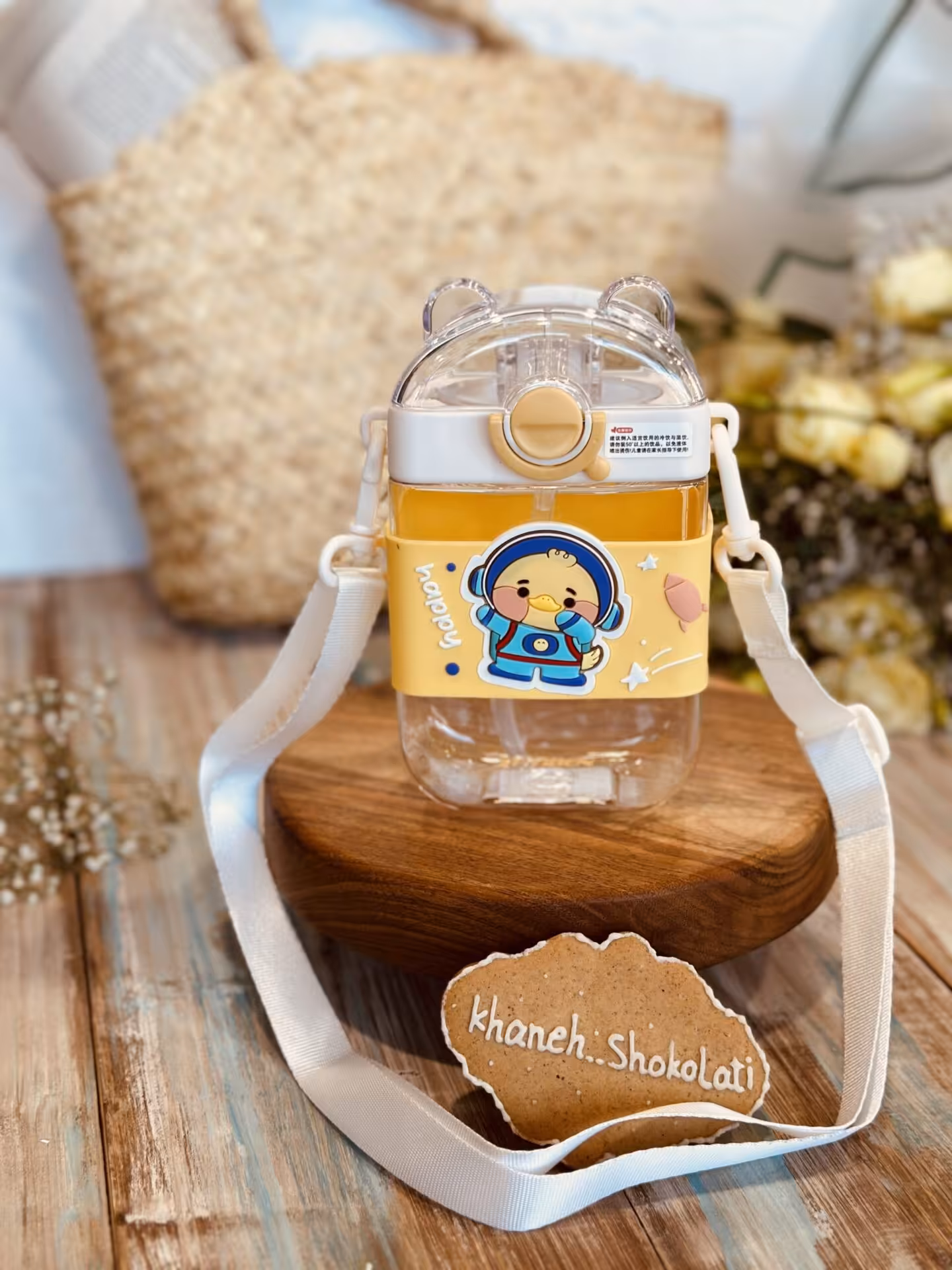 قمقمه نی دار دور سیلیکون کد00278