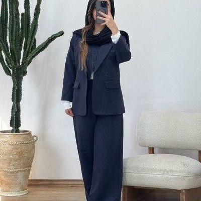 مانتو شلوار زنانه مدل نام : سه تیکه مدل نیایش