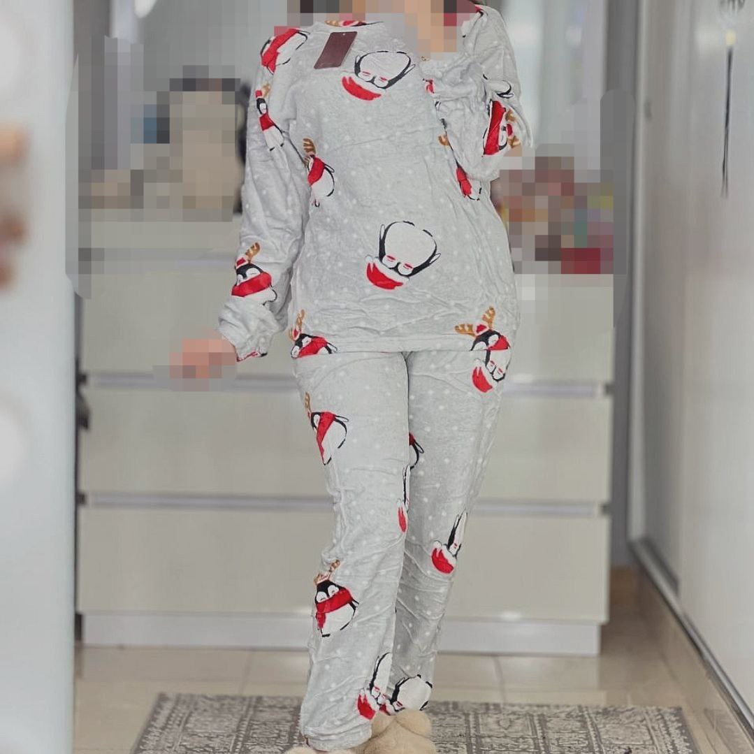 بلوز شلوار زنانه . ست بلوز شلوار تدی طرحدار