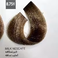 رنگ شیر نسکافه 8.751 ، رنگ مو کاترومر بدون آمونیاک و یک عدد اکسیدان 150 میلی لیتر | amazonchi